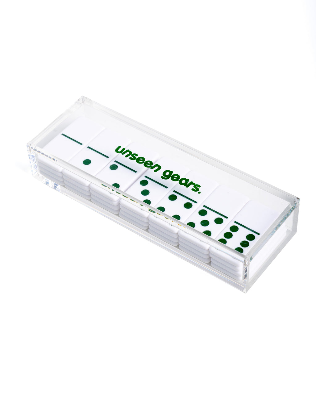 Unseen Gears Domino Set acrylic case