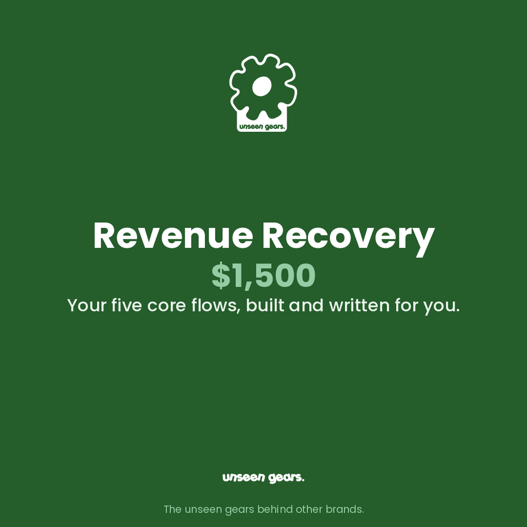 Revenue Recovery Setup