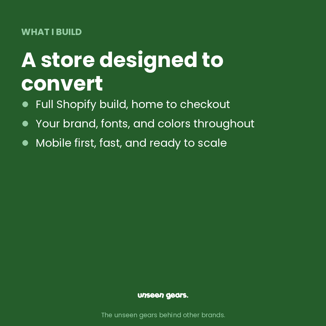 The Store Build
